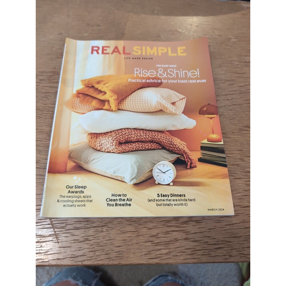 Real Simple Magazine MARCH 2024- RISE & SHINE SLEEP ISSUE